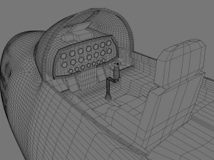 North American F-86A Sabre subsonic fighter 3D Model