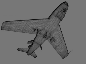 North American F-86A Sabre subsonic fighter 3D Model