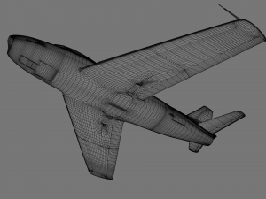 North American F-86A Sabre subsonic fighter Model 3D