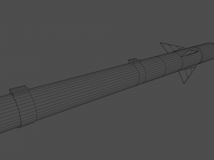 Aim-9B Sidewinder missile Low-Poly 3D Model