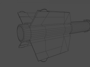 Aim-9B Sidewinder missile Low-Poly 3D Model