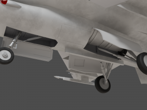 General dynamics F-16 with Sidewinder missiles 3D Model