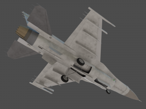 General dynamics F-16 with Sidewinder missiles 3D Model