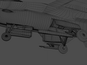 General dynamics F-16 with Sidewinder missiles 3D Model