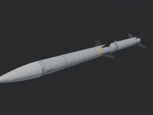 AIM-120 AMRAAM missile Modelo 3D