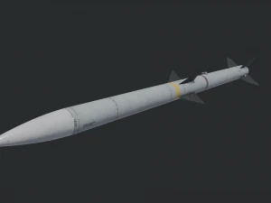 M&iacute;ssil AIM-120 AMRAAM Modelo 3D
