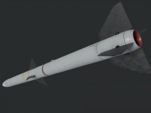 AIM-120 AMRAAM missile 3D Model