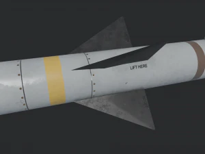 AIM-120 AMRAAM missile 3D Model