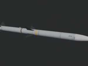 AIM-120 AMRAAM missile 3D Model