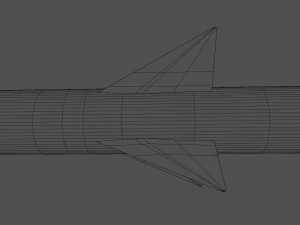 AIM-120 AMRAAM missile 3D Model
