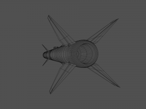 AIM-120 AMRAAM missile 3Dモデル