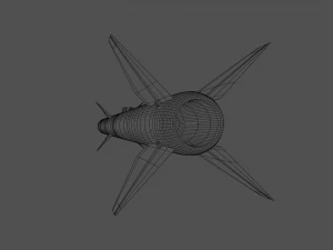 AIM-120 AMRAAM missile 3D Model