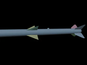 AIM-120 AMRAAM missile 3D Model