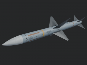 Aim-7 Sparrow missile 3D Model