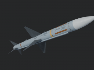 Aim-7 Sparrow missile 3D Model