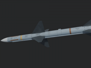 Aim-7 Sparrow missile 3D Model
