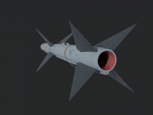 Aim-7 Sparrow missile 3D Model