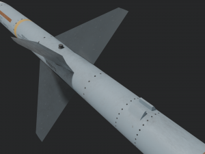 Aim-7 Sparrow missile 3D Model