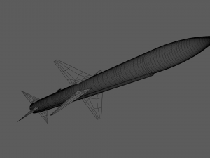 Aim-7 Sparrow missile 3D Model