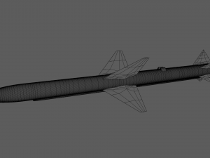 Aim-7 Sparrow missile 3D Model