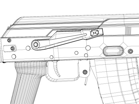 Ak-74M Model 3D