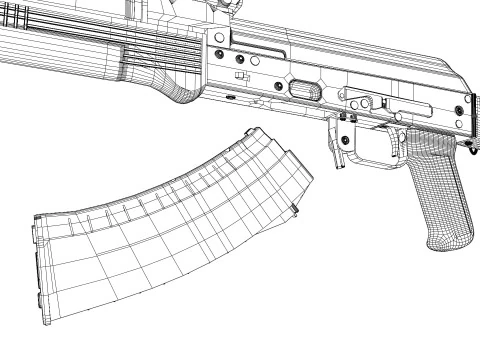 Ak-74M 3D Model