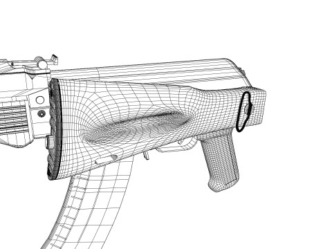 Ak-74M Model 3D
