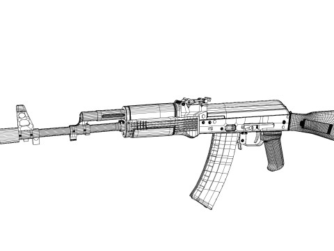 Ak-74M Model 3D