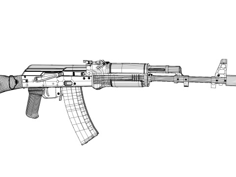 Ak-74M Model 3D