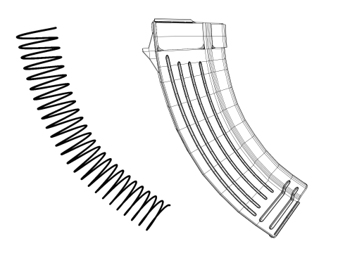 Ak-47 AKM Modello 3D