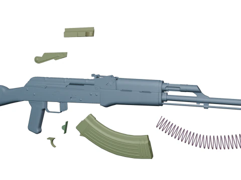 Ak-47 AKM 3D Model