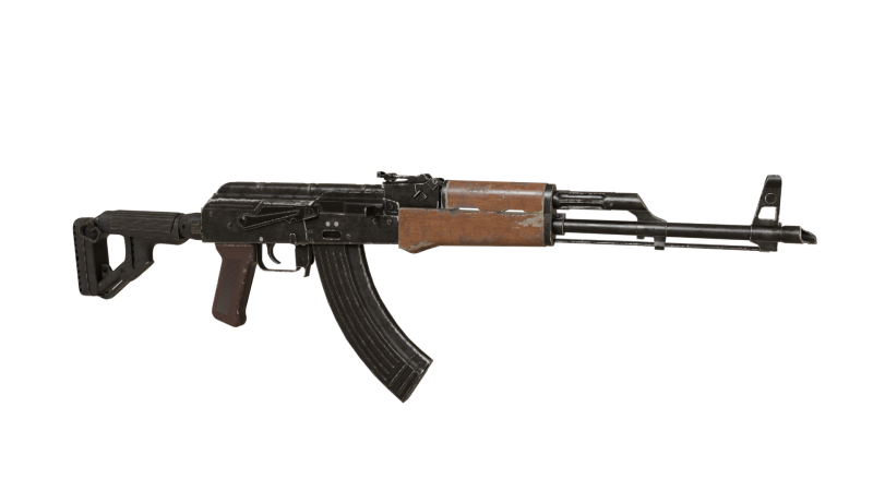 Ak-47 AKM with metall stock Model 3D .c4d .max .obj .3ds .fbx .stl .blend 