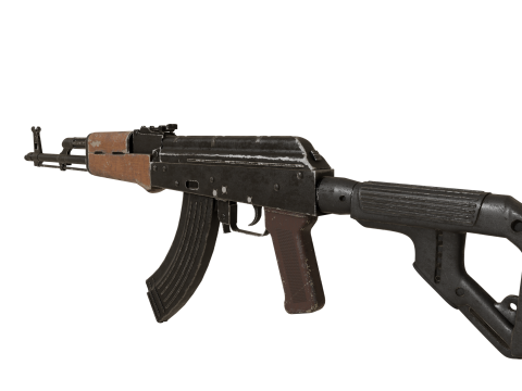 Ak-47 AKM with metall stock Model 3D