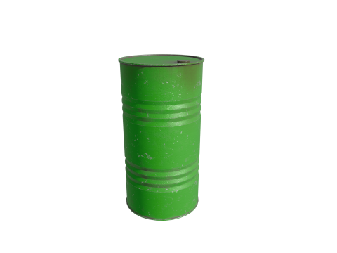 Barrel PBR low poly 3D 模型
