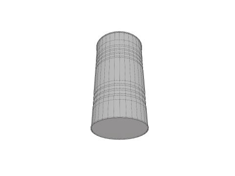Barrel PBR low poly 3D 모델