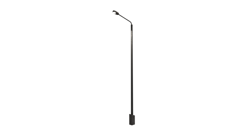 Lamp post low poly PBR Model 3D .c4d .max .obj .3ds .fbx .stl .blend 