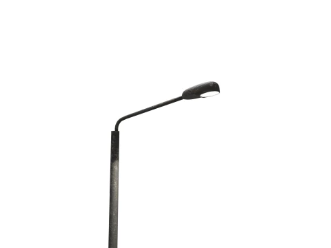 街灯柱ローポリ PBR 3Dモデル