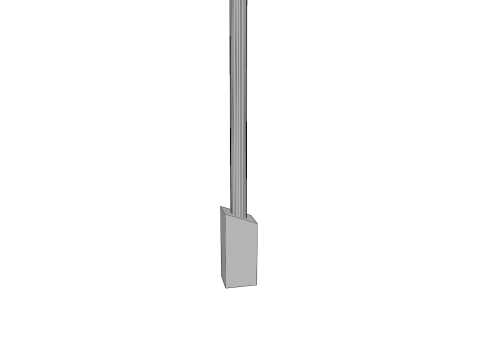 Lamp post low poly PBR Model 3D