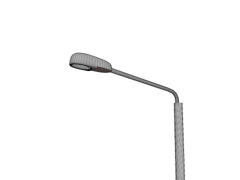 Lamp post low poly PBR Model 3D