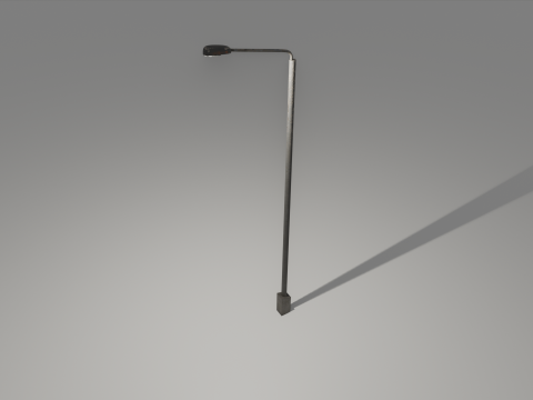 Lamp post low poly PBR Model 3D