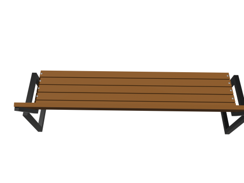 Bench Low Poly Modello 3D