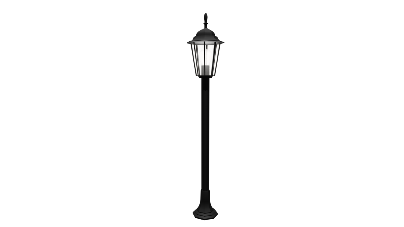 Street lamp low poly Modelo 3D .c4d .max .obj .3ds .fbx .stl .blend 