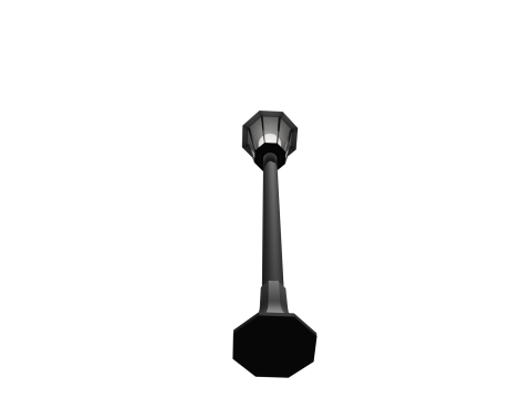 Street lamp low poly Modelo 3D