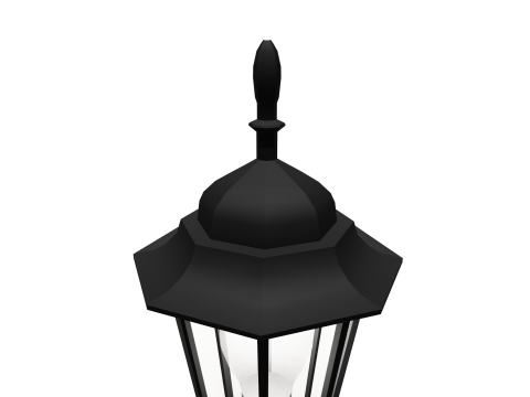 Street lamp low poly Modelo 3D