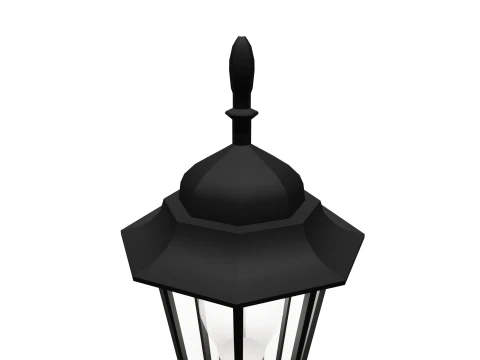 Street lamp low poly 3D Model