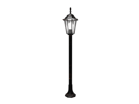 Street lamp low poly PBR 3D मॉडल
