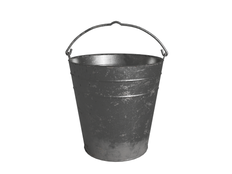 Bucket low poly PBR 3D 模型