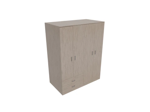 Closet low poly PBR 3D Model