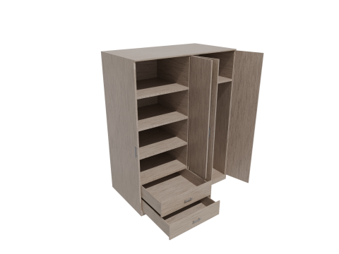 Closet low poly PBR 3D 모델