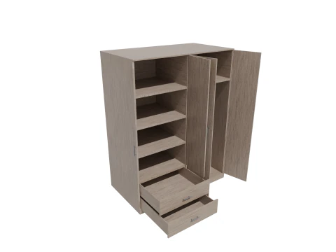 Closet low poly PBR 3D Model